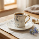 Coffee Cup and Saucer Set - 6 Pcs